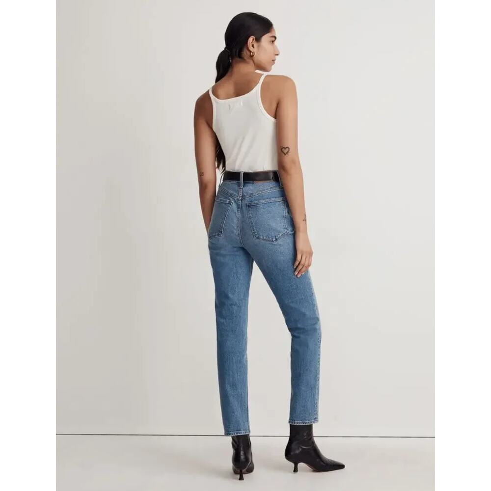 Madewell Denim High Rise Mom Jean Ankle Length Medium Wash Size 27W x 27L
